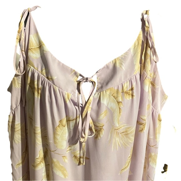 3X Forever 21 purple cream white & tan graphic print sleeveless lined mini dress - Picture 6 of 15